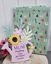 Load image into Gallery viewer, Cottage Garden Wooden Watering Can Plaque