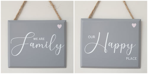 'Family' or 'Happy Place' Plaque