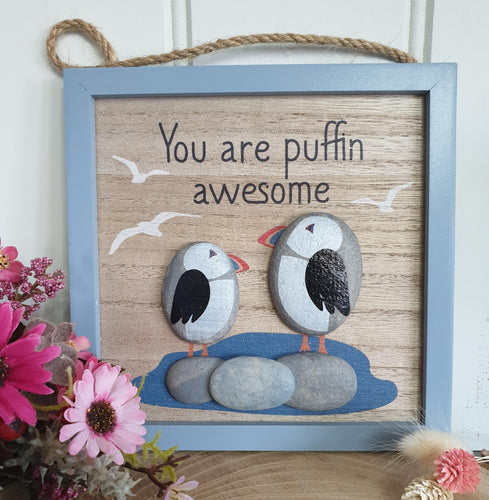 Puffin Awesome Pebble Picture