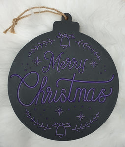 Hand painted Wooden Bauble Hanger