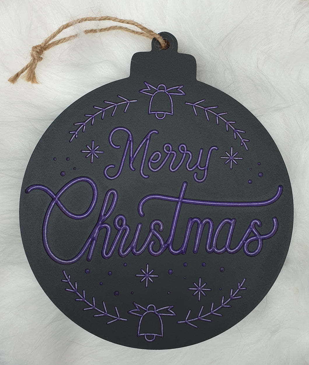 Hand painted Wooden Bauble Hanger