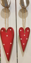 Load image into Gallery viewer, Nordic Red Ceramic Heart hanger
