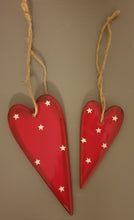 Load image into Gallery viewer, Nordic Red Ceramic Heart hanger