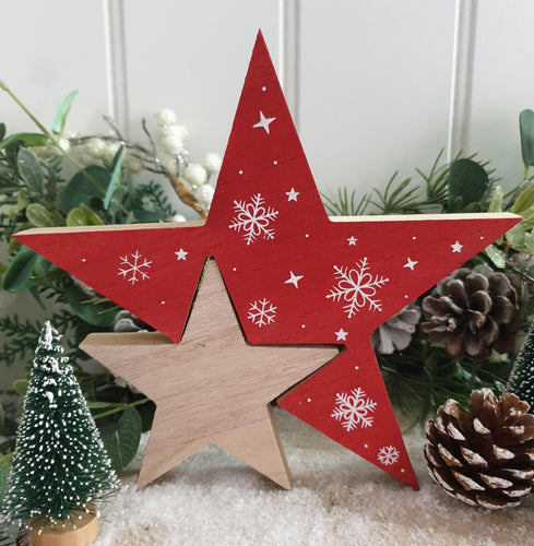 Red Wooden Star