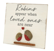 Load image into Gallery viewer, Robin Pebble Plaque