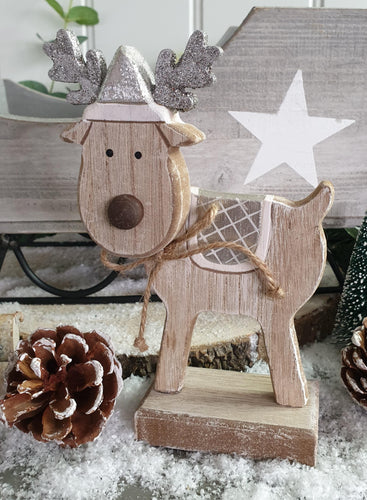 Reindeer with sparkly antlers