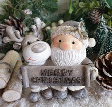 Load image into Gallery viewer, Santa and Rudolf Standing
