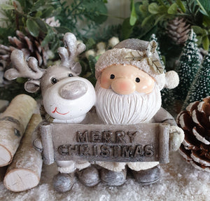 Santa and Rudolf Standing