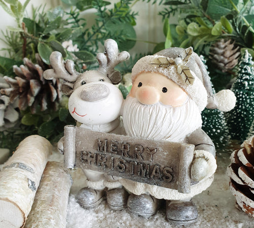 Santa and Rudolf Standing