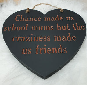 Handpainted heart plaque