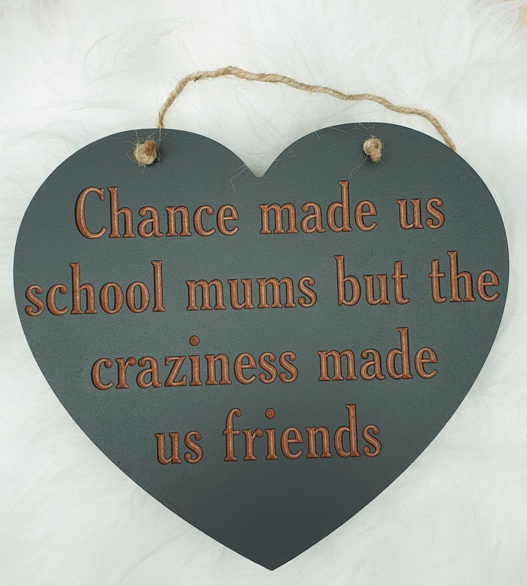 Handpainted heart plaque