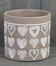 Load image into Gallery viewer, Scribble Heart Plant Pot