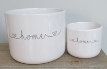 Load image into Gallery viewer, Set of 2 &#39;Home&#39; Pots