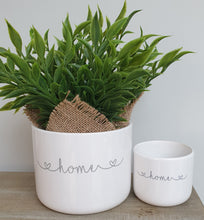 Load image into Gallery viewer, Set of 2 &#39;Home&#39; Pots