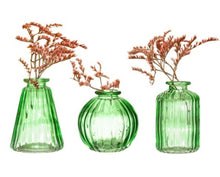 Load image into Gallery viewer, Bud Vases - set of 3 - Green