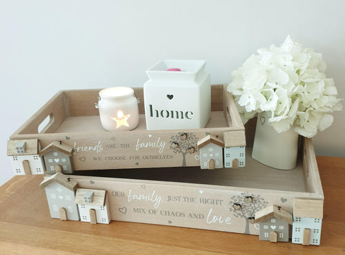 Wooden House and tree Trays