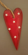 Load image into Gallery viewer, Nordic Red Ceramic Heart hanger