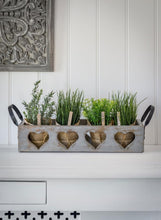 Load image into Gallery viewer, White or Grey Heart tray with handles