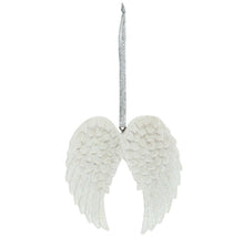 Load image into Gallery viewer, Double Angel wing Glittery Hanging Decoration