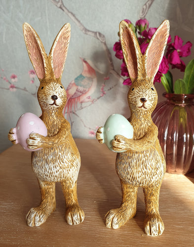 Standing Bunny holding egg