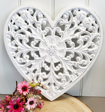 Load image into Gallery viewer, Heart Carved Wall Plaque