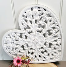 Load image into Gallery viewer, Heart Carved Wall Plaque