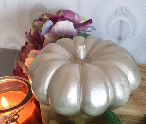 Pumpkin - Solid White Gold