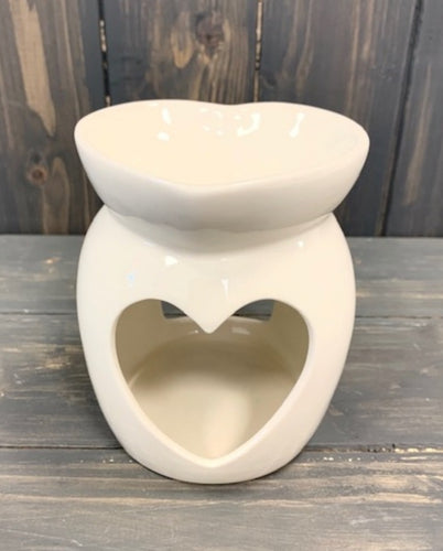 White Heart wax melt burner