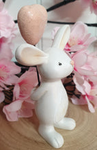 Load image into Gallery viewer, White Rabbit with Heart Balloon