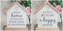 Load image into Gallery viewer, Wooden House Plaque