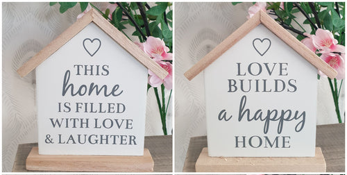 Wooden House Plaque