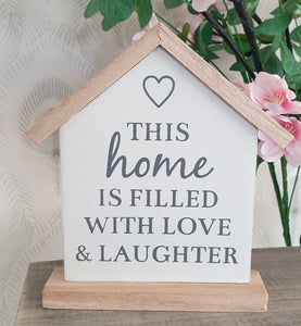 Wooden House Plaque
