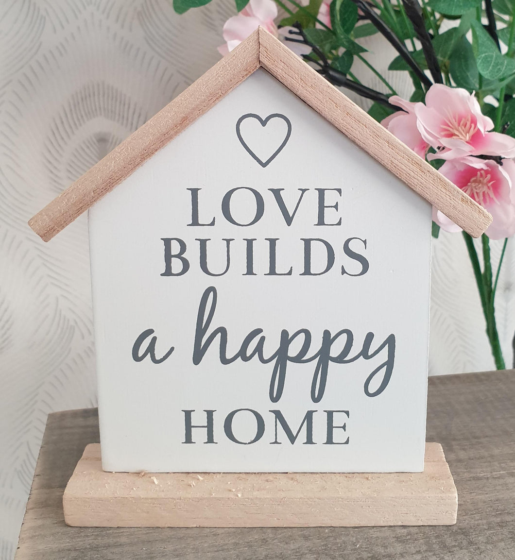 Wooden House Plaque