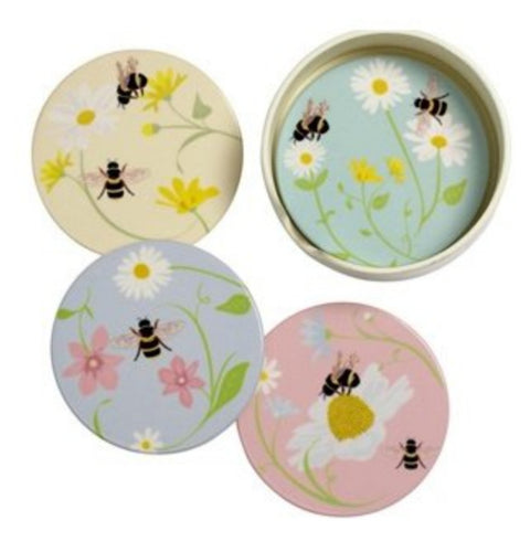 Colourful Bumble Bee Coasters