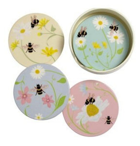 Colourful Bumble Bee Coasters