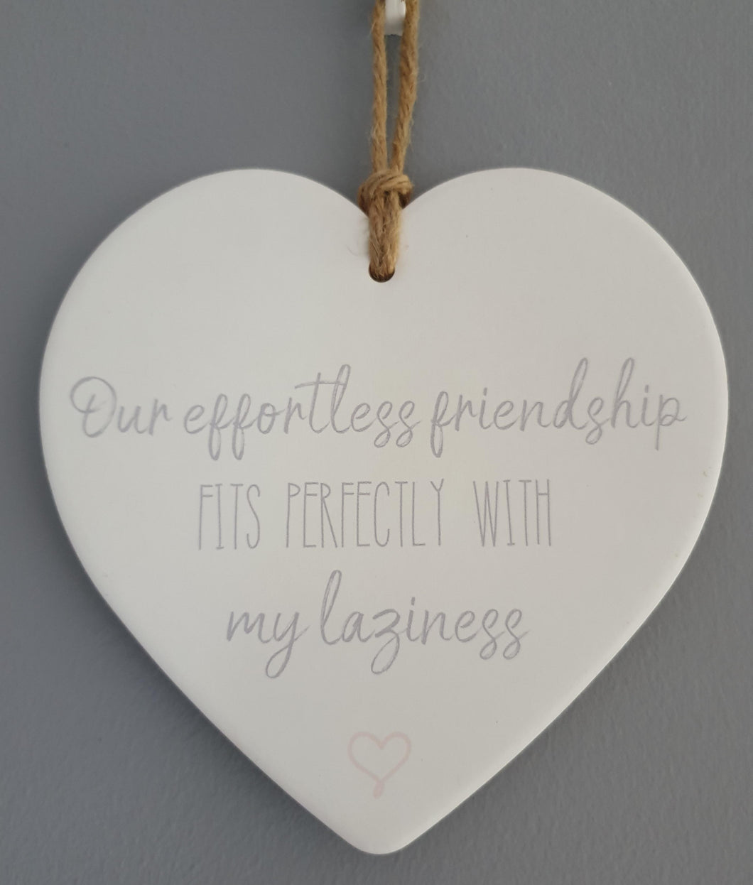 Ceramic heart hanger