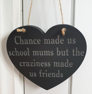 Handpainted heart plaque