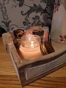 Eucalyptus Print Mini Mason Candles