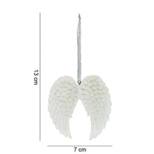 Load image into Gallery viewer, Double Angel wing Glittery Hanging Decoration