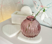 Load image into Gallery viewer, Heart Coaster Set and Holder